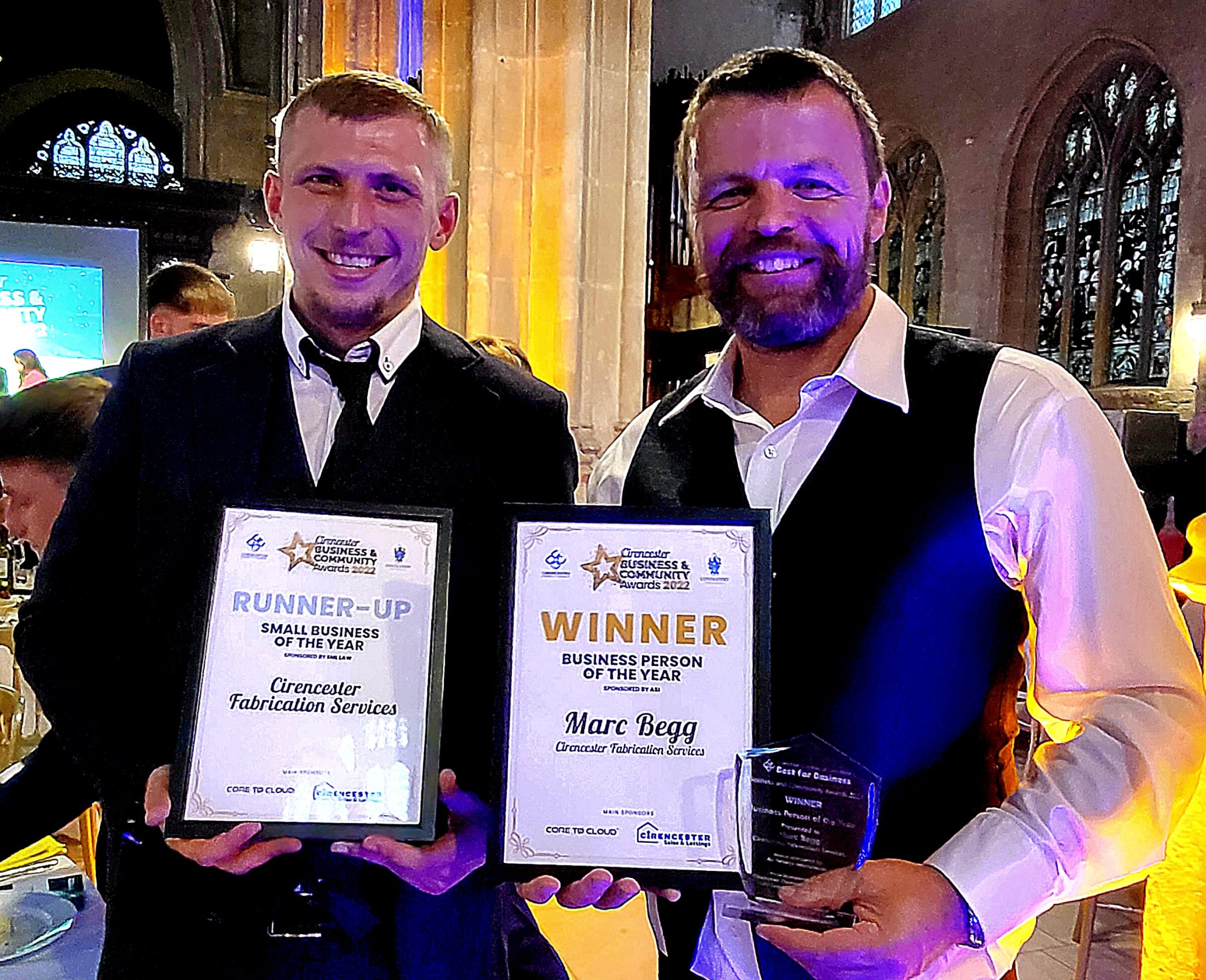 Marc Begg Cirencester Business & Community Awards 2022