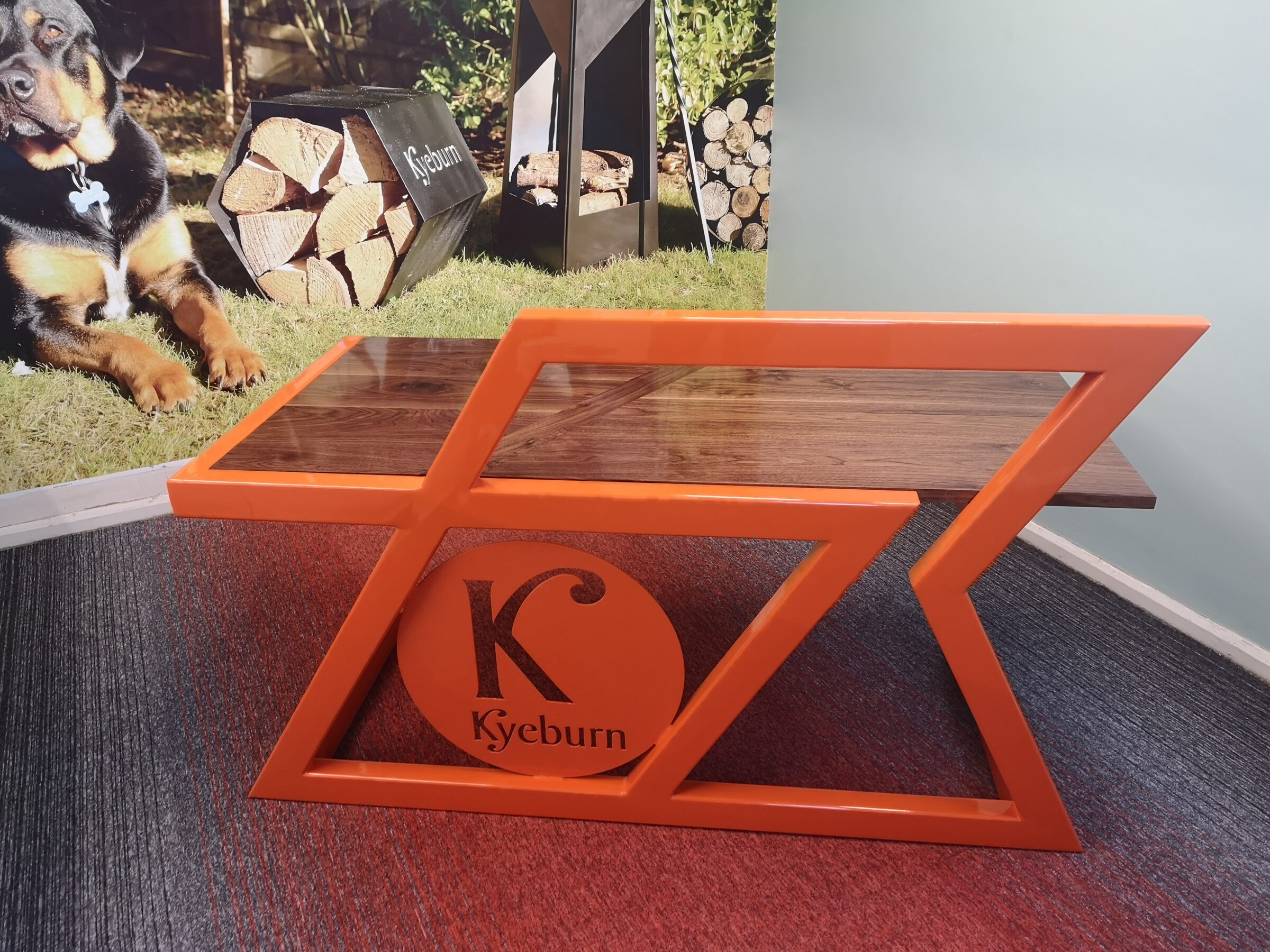 Kyeburn orange office desk